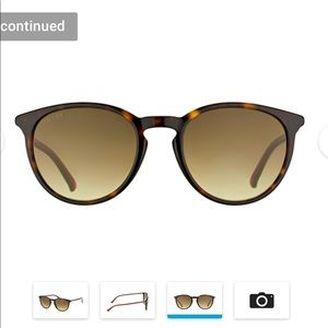 Gucci Havana Sunglasses - Green/Red/Brown Gradient